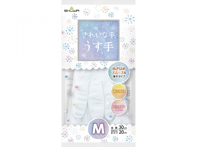 ショーワグローブ、塩ビ製手袋「きれいな手うす手」を発売