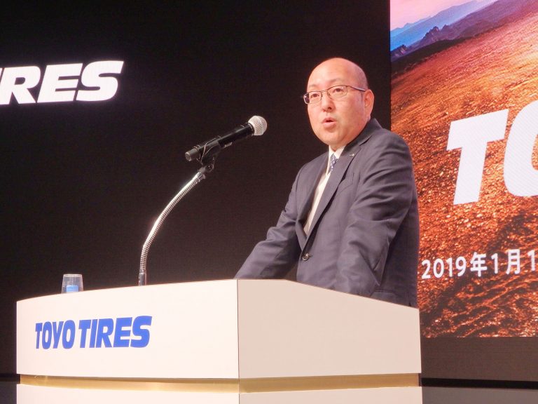 TOYO TIRE、オートサロンで清水社長が社名変更に込めた思い語る