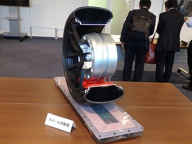 ブリヂストン、走行中ワイヤレス給電IWMの開発進める