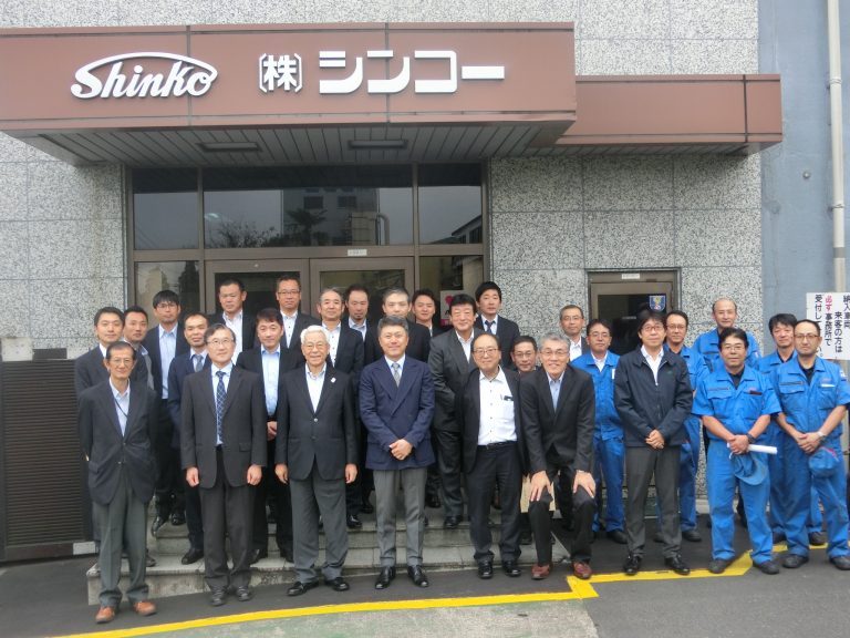 日本ゴム精練工業会、見学会と臨時総会を開催