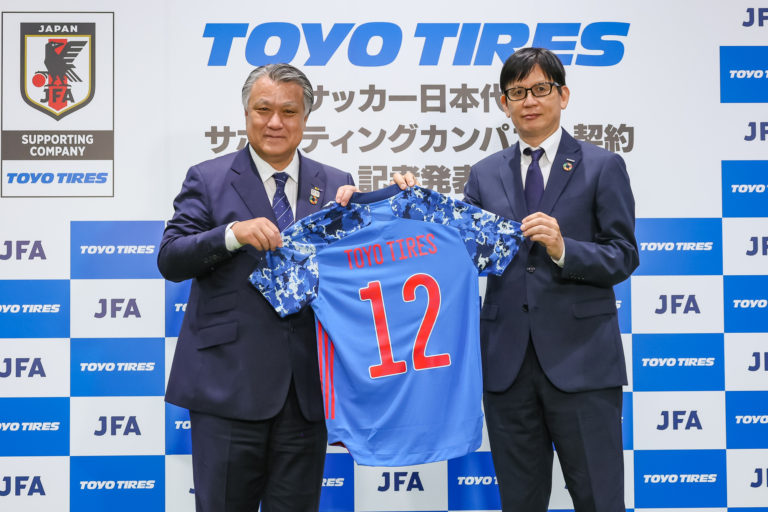 TOYO TIRE、サッカー日本代表を応援
