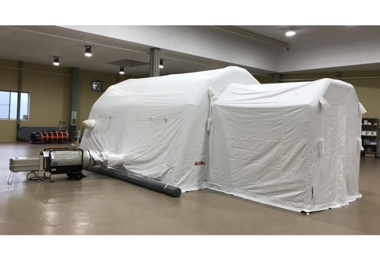 アキレス、感染症対策用陰・陽圧式エアーテント「NPシリーズ」展開