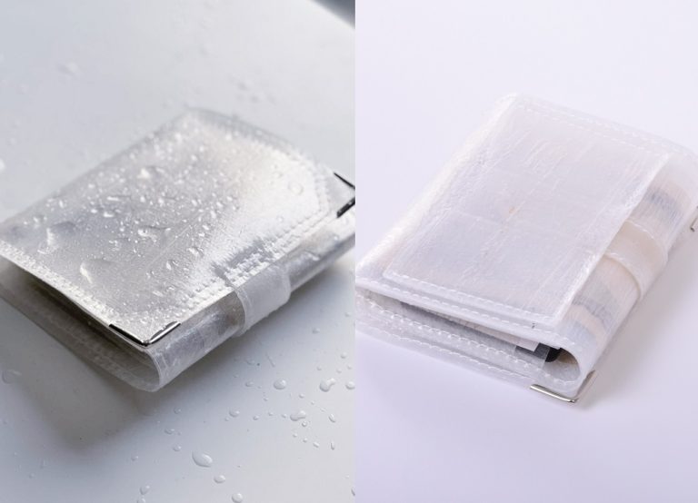 モンドデザイン、廃棄ビニール傘から生まれた三つ折り財布が新発売