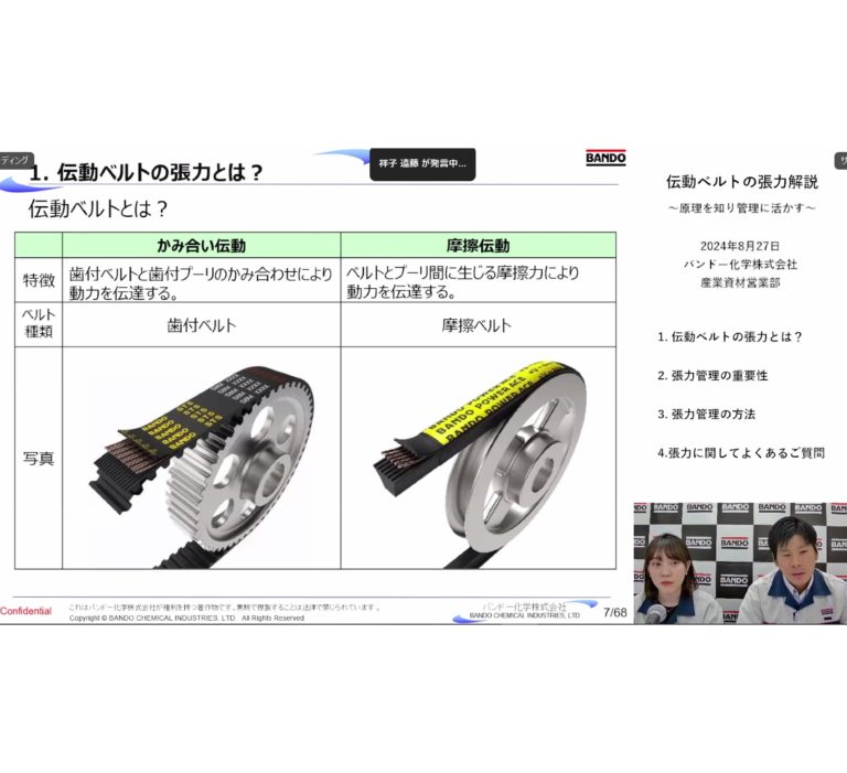 バンドー化学、ウェビナーを開催