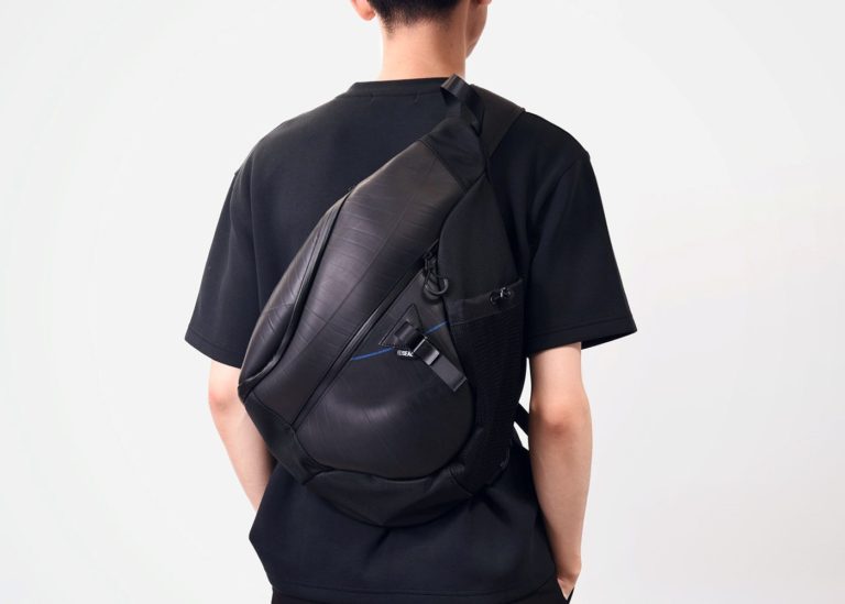 モンドデザイン、捨てられたタイヤから作る高機能防水ワンショルダーバッグを発売