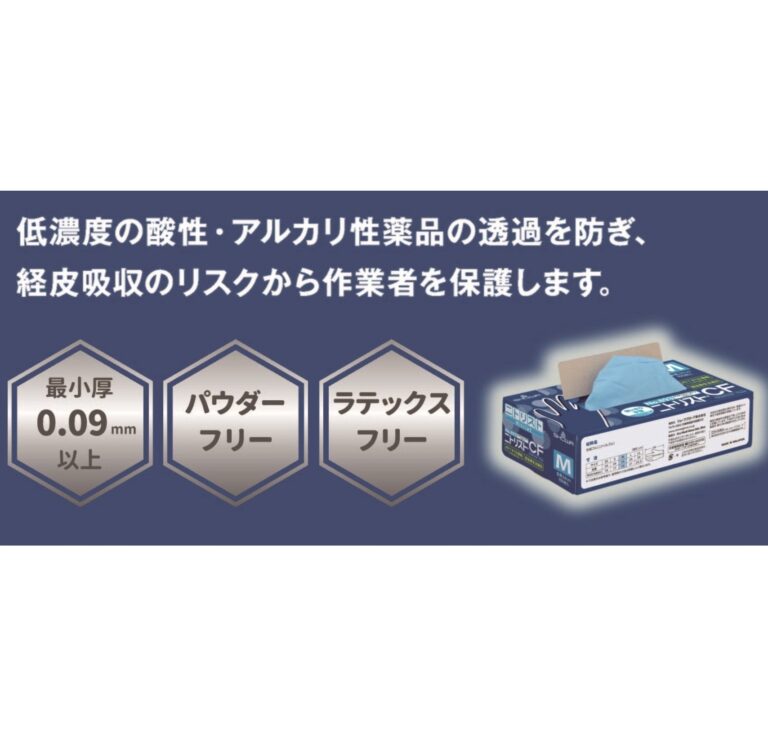 ショーワグローブ、使いきりタイプのニトリルゴム製化学防護手袋を発売