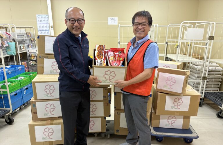 豊田合成、フードバンクを通じて生活困窮者を支援