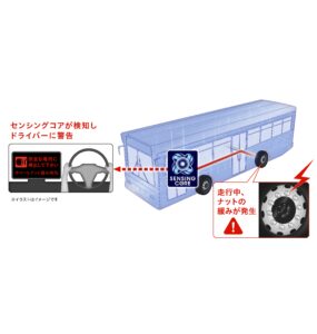 住友ゴム工業、いすゞ自動車の新型大型路線・送迎バスに車輪脱落予兆検知を展開